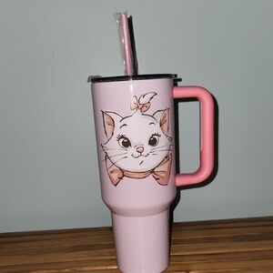 Disney Pink Cat Insulated Drinkware Tumbler Aristocars MARIE collection
